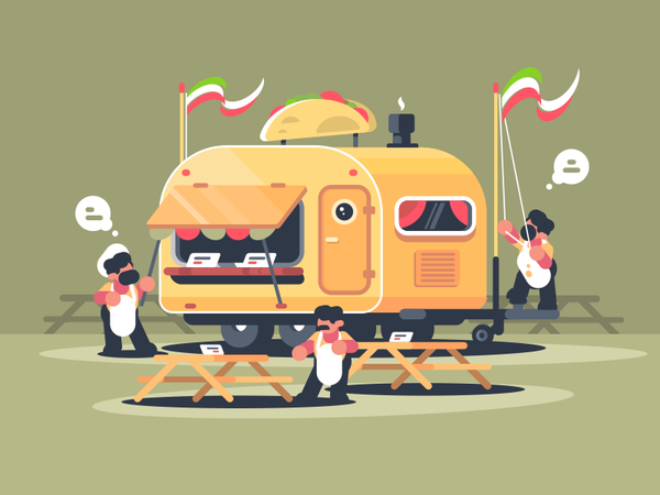Caravan With Nachos character cafe fast food van nachos snack mexican.png