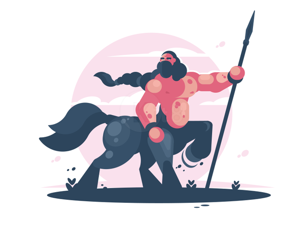 Centaur warrior myth ancient mythology man character centaur illustrat.png