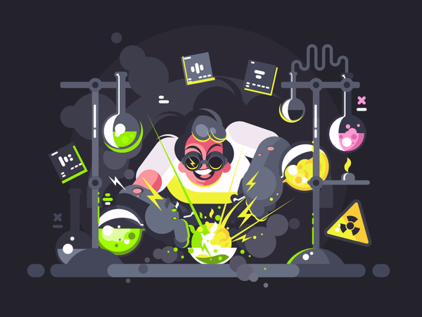 Chemist character flask tube test laboratory scientist experiment chem.png