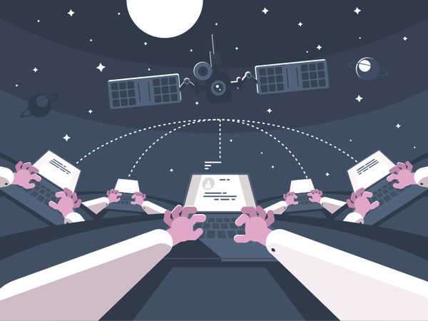 Communication connect message typing globe satelite communication illu.png