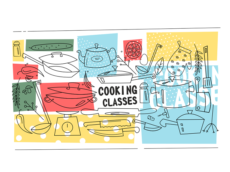 Cooking classes banner template kit8 flat vector illustration kitchenw.png