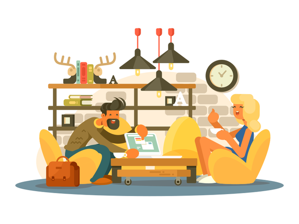 Coworking office people young communication group teamwork business of.png