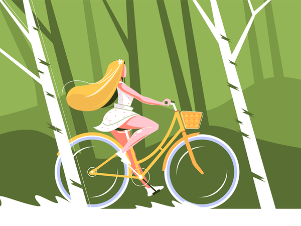 Cute girl riding bike kit8 flat vector illustration character riding p.png