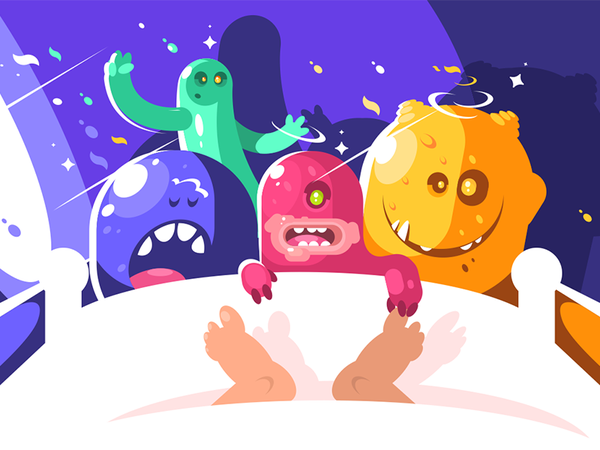 Cute monsters character bizarre tickle sleeping funny cute night monst.png