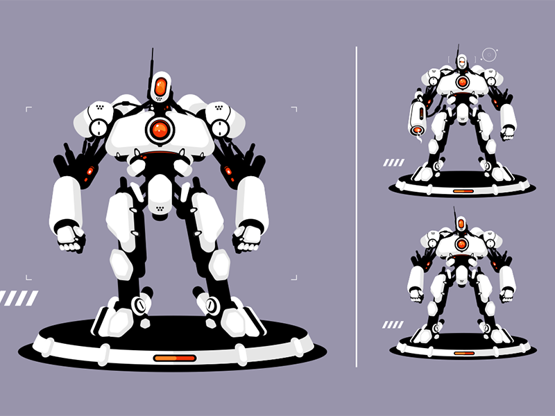 Cyber security robot character robot strong security cyber kit8 flat v.png