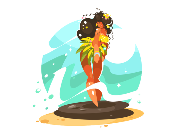 Dancing girl in national costume character national costume dance cult.png