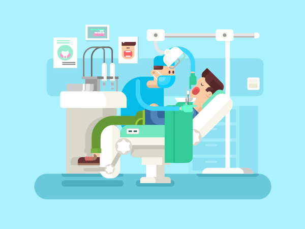 Dentist tooth medicine health doctor character dentist illustration ve.png
