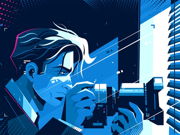 Detective with photocamera kit8 flat vector illustration character dig.png
