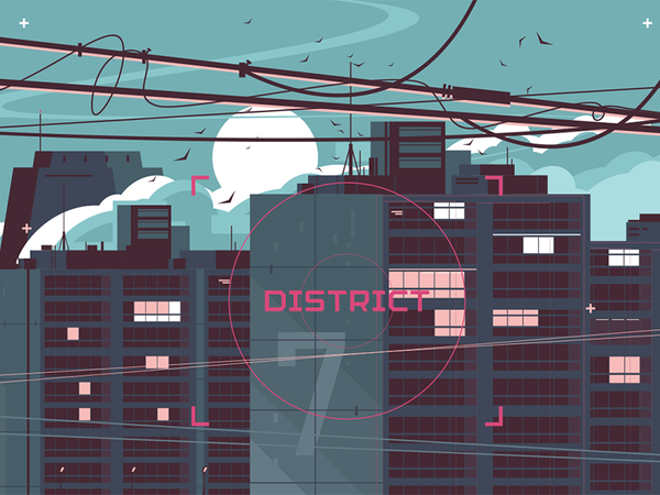 District view kit8 flat vector illustration night building apartment h.png