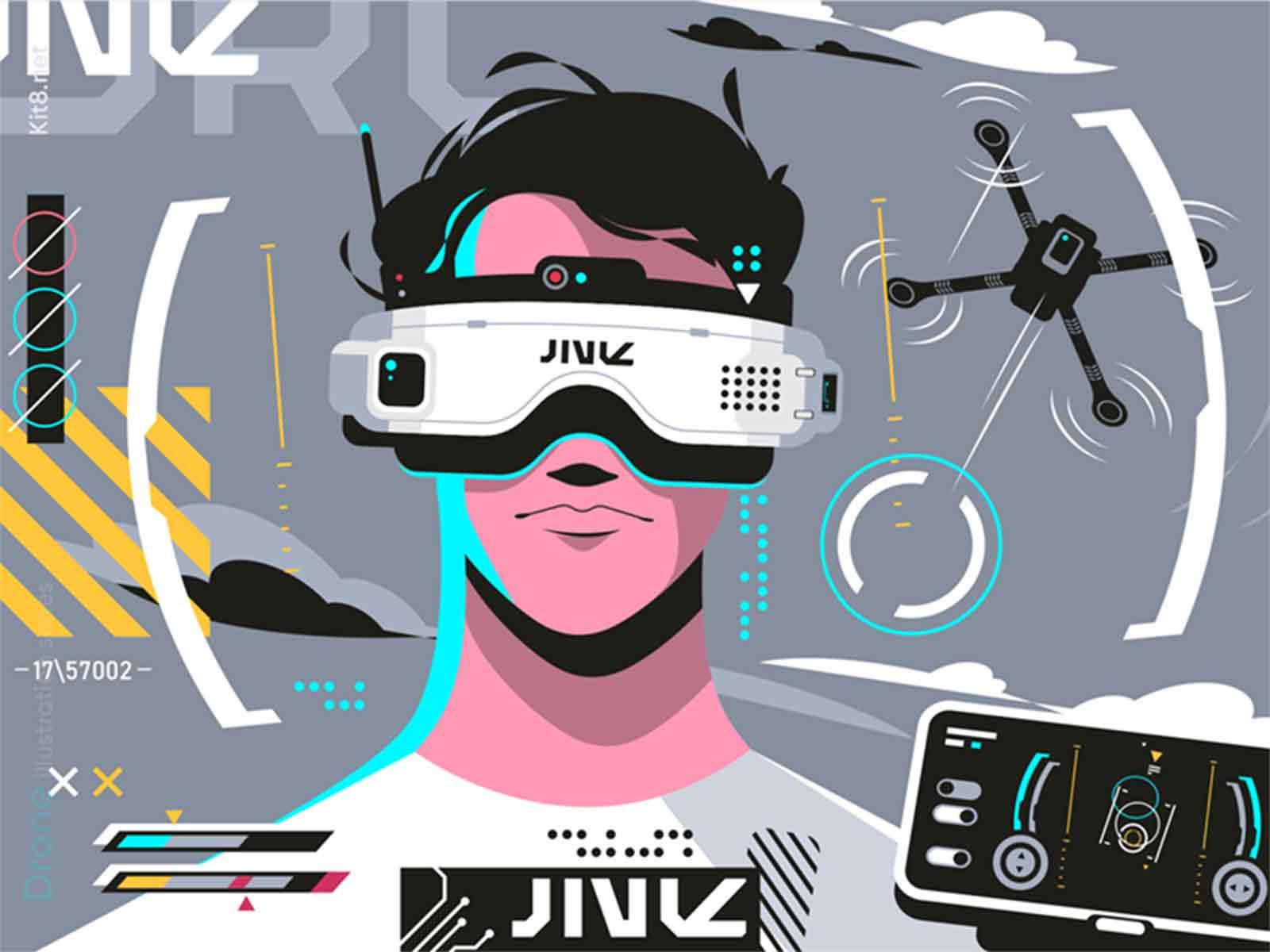 Drones pilot in glasses fly pilot quadrocopter drone man character fla.jpg