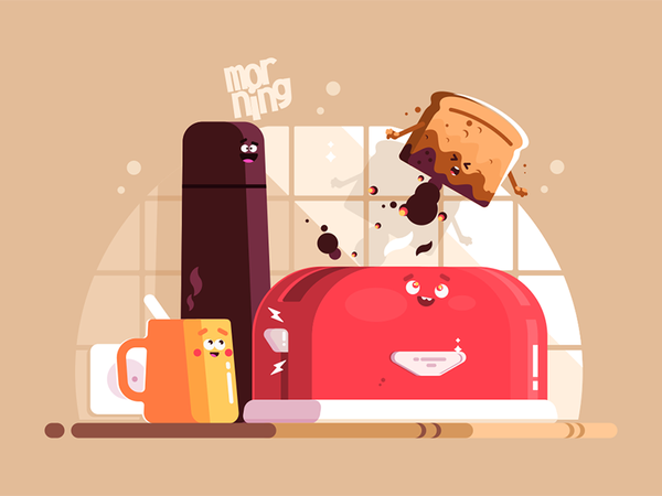 Electric toaster with slice of toasted bread food background cup bread.png