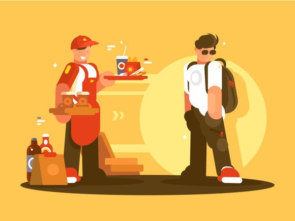 Equipment Fastfood character customer service snack cafe uniform fastf.png