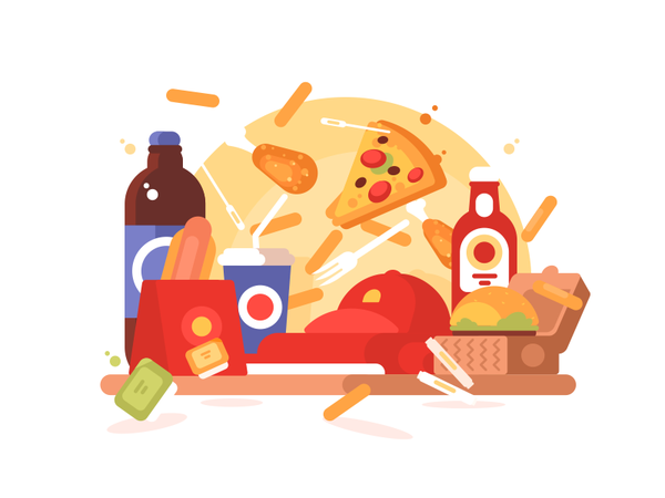 Equipment Fastfood soda french fries pizza dog hot food fast illustrat.png