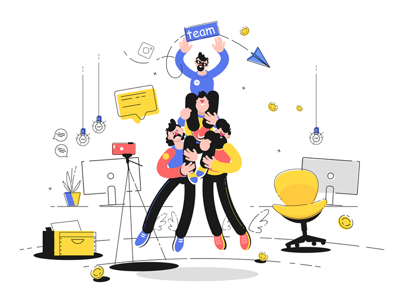 Friendly team support support team friendly partnership teamwork kit8.png