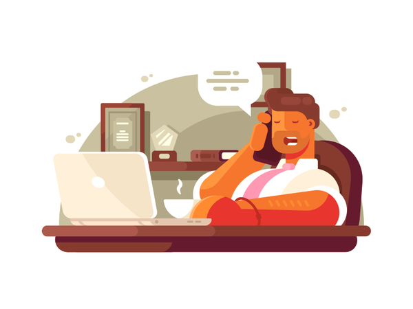 General manager entrepreneur professional talking businessman office p.png