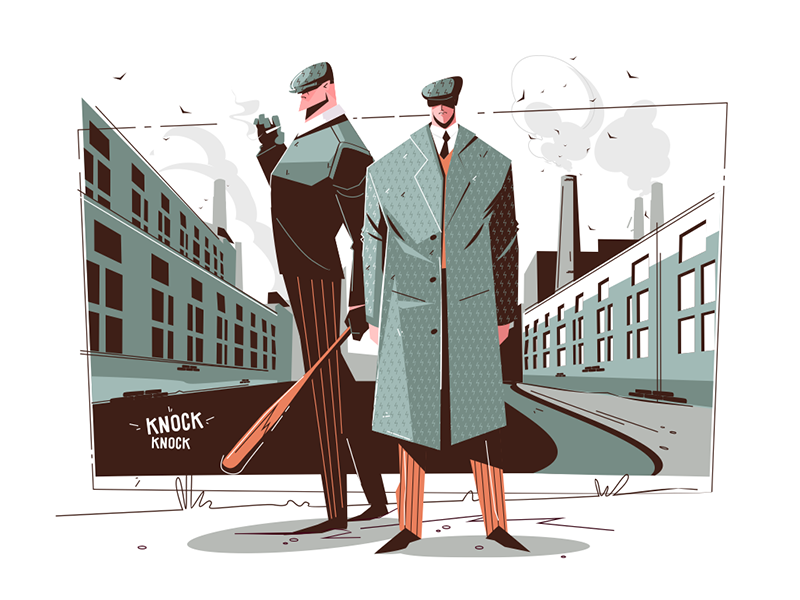 Gentlemen in elegant suits kit8 flat vector illustration character sui.png