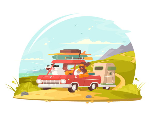 Go on vacation road lifestyle holiday ummer happy travel man vacation.png