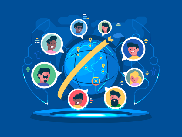 Global Communication character people earth communication network inte.png