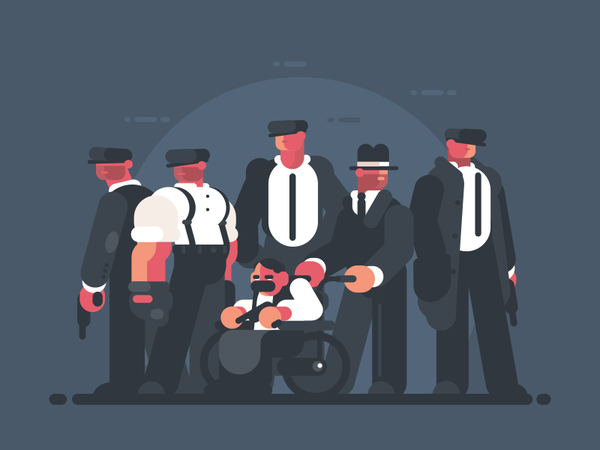 Godfather The Mafia character wheelchair crime gangster boss criminal.png