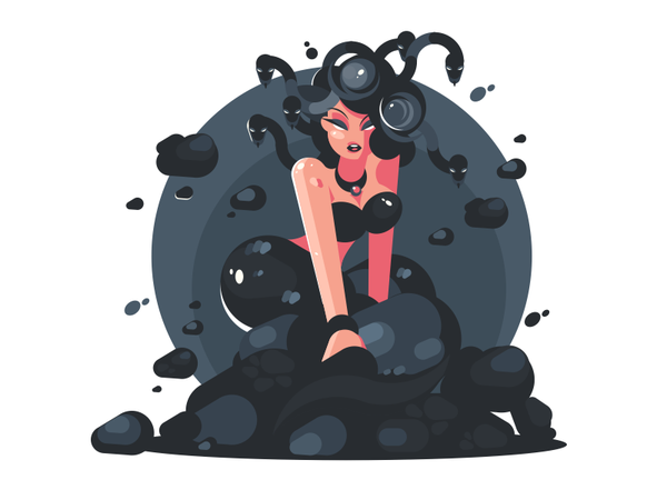 Gorgona legend mythology woman medusa snake gorgon illustration vector.png