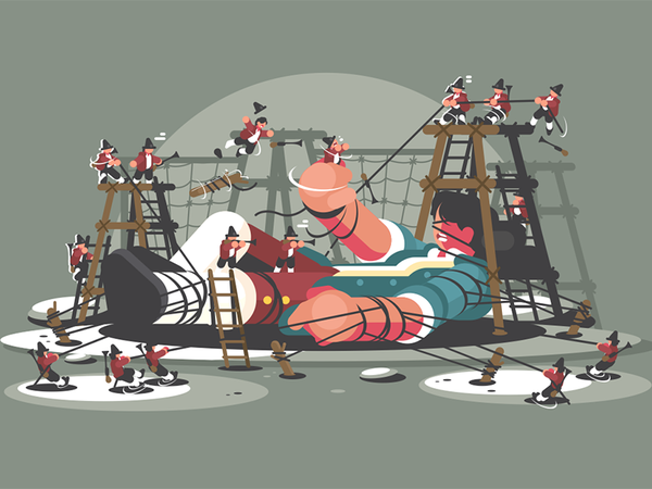 Gulliver character lilliputians man tale giant gulliver illustration v.png