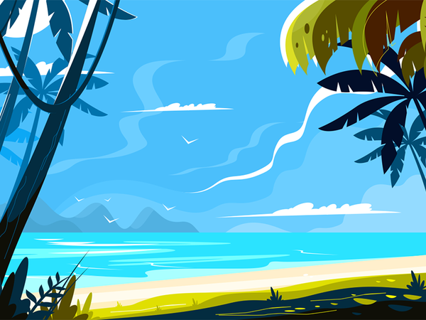 Heavenly place landscape kit8 flat vector illustration seascape sea pa.png