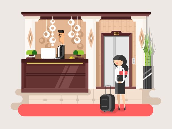 Hotel lobby interior travel character lobby hotel illustration vector.png