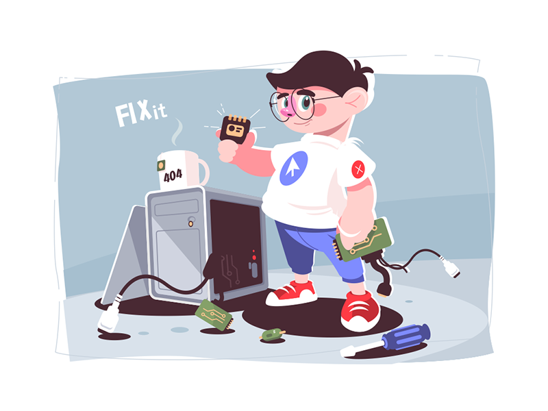 IT computer specialist kit8 flat vector illustration detail computer h.png