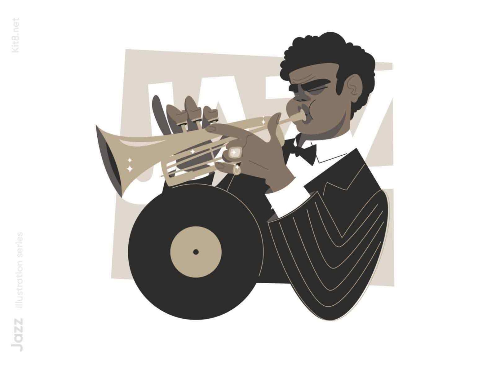 Jazz Trumpet player illustration band music trumpet play player jazz m.jpg