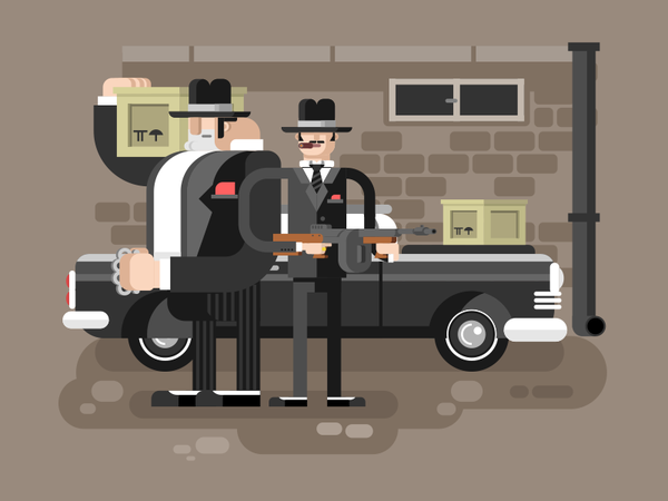 Mafia chicago gun car man gangsters character mafia illustration vecto.png