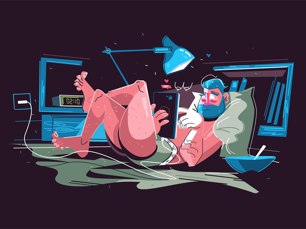 Man hanging on internet kit8 flat vector illustration character guy as.png
