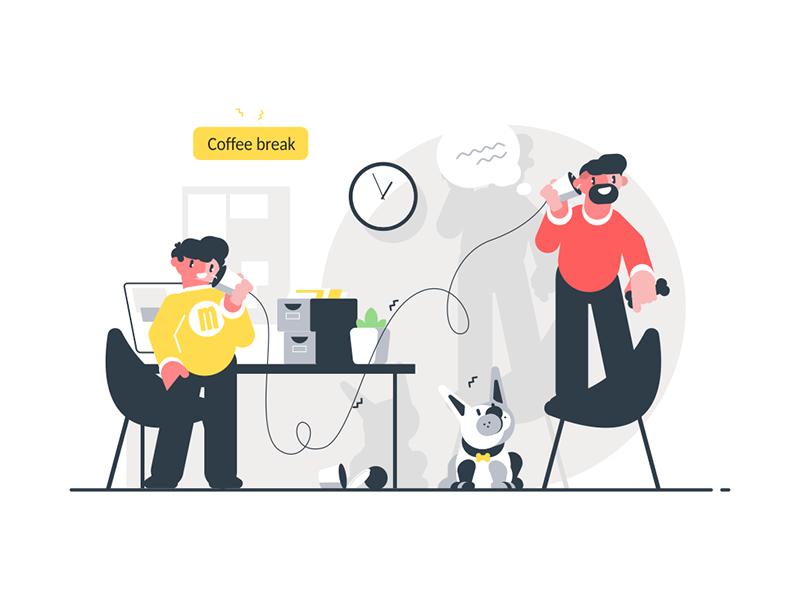 Men speaking on simple phone kit8 flat vector illustration character p.png
