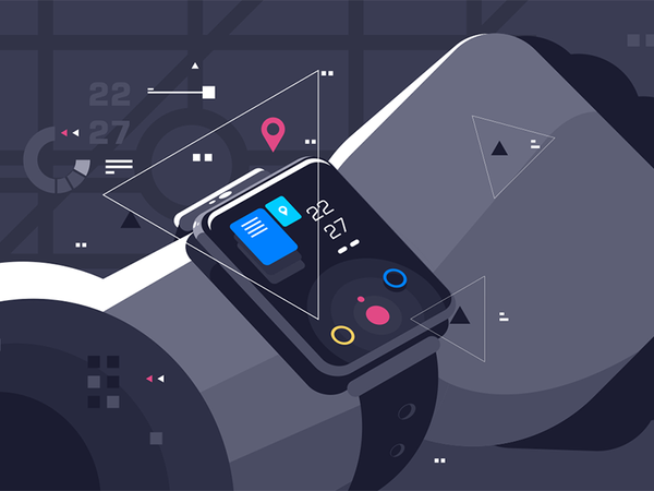 Modern smart watch on male hand display device hand male watch smart m.png