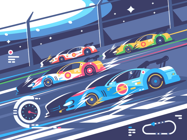 Nascar stadium competition race car nascar illustration vector flat ki.png