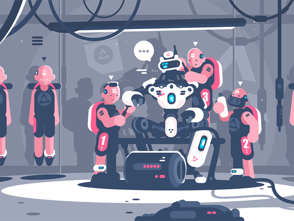 People slaving robotic boss character suit human clone cyborg boss rob.png