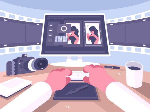 Photo designer table camera edit workspace workplace character designe.png