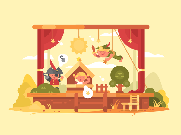 Performance children festival girl children art stage show scene perfo.png