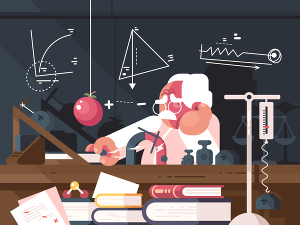 Physicist character teacher physics research scientist laboratory expe.png