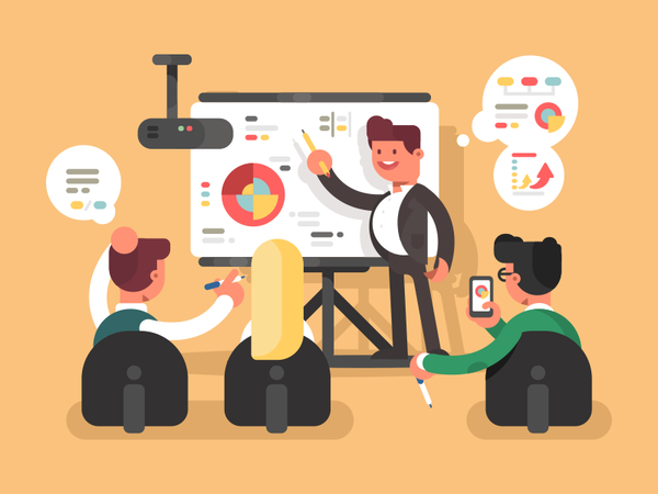 Presentation work office employee character presentation illustration.png