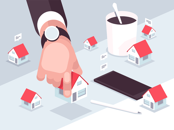 Property market kit8 flat vector illustration character house realtor.png
