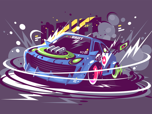 Racing sport car drifting track race drifting car sport racing power k.png