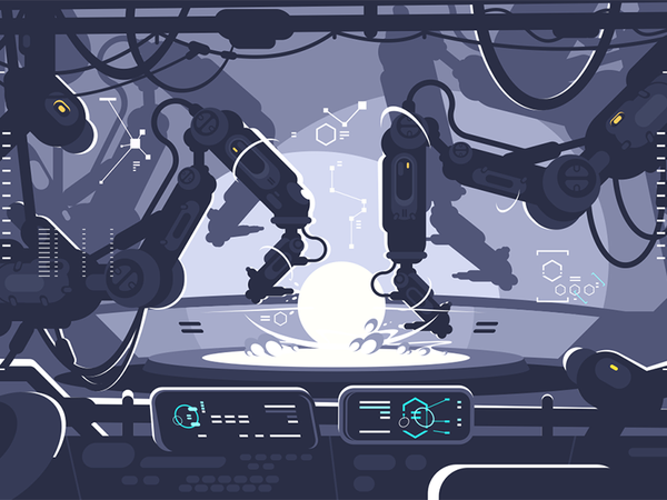 Robot in industrial production hand technology industry engineering ro.png