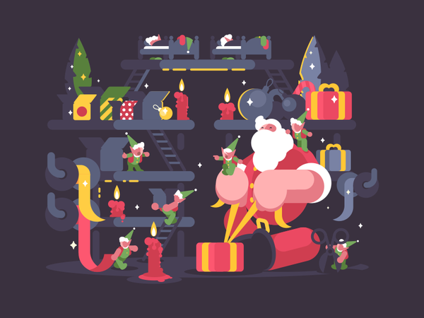 Santa and elves helpers kit8 flat vector illustration santa claus pres.png