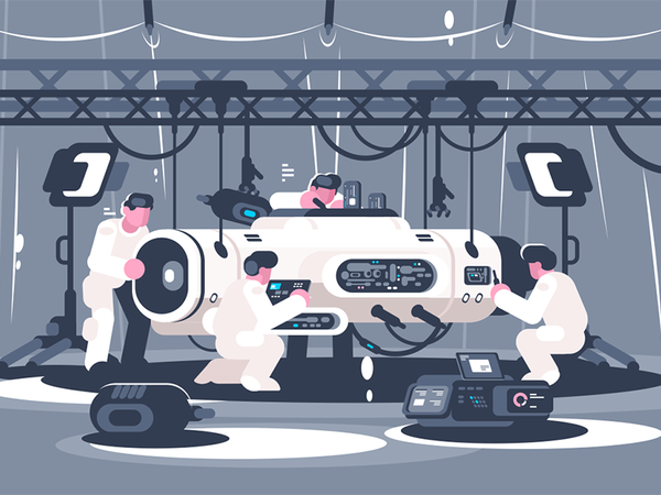 Scientists preparing equipment character teamwork engineer launching e.png