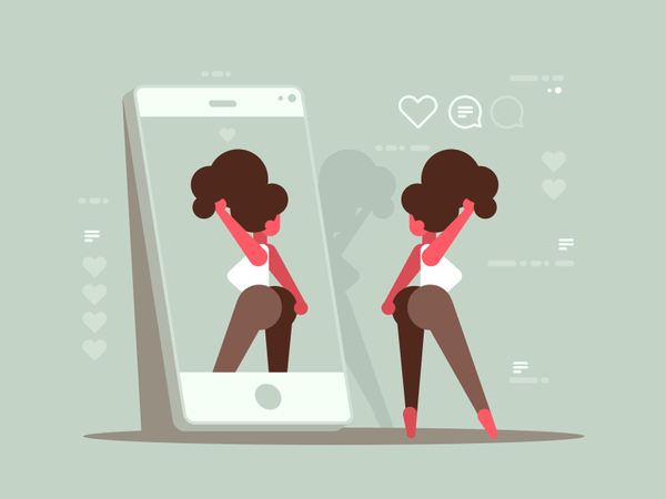 Social network blog network instagramm photo woman girl illustration v.png