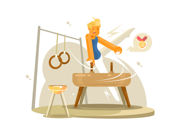 Sports gymnast competition gymnastic sport artistic exercise performan.png