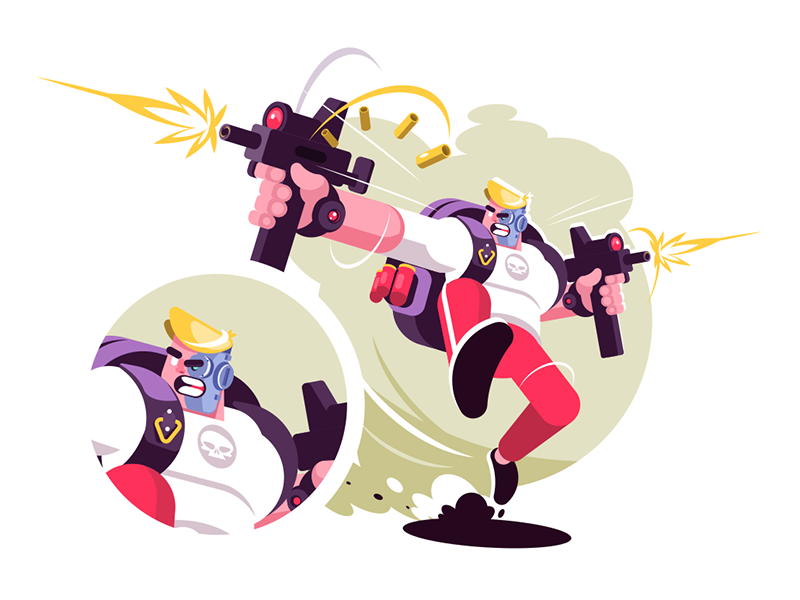 Strike game player character man shooting weapon game strike player ki.png
