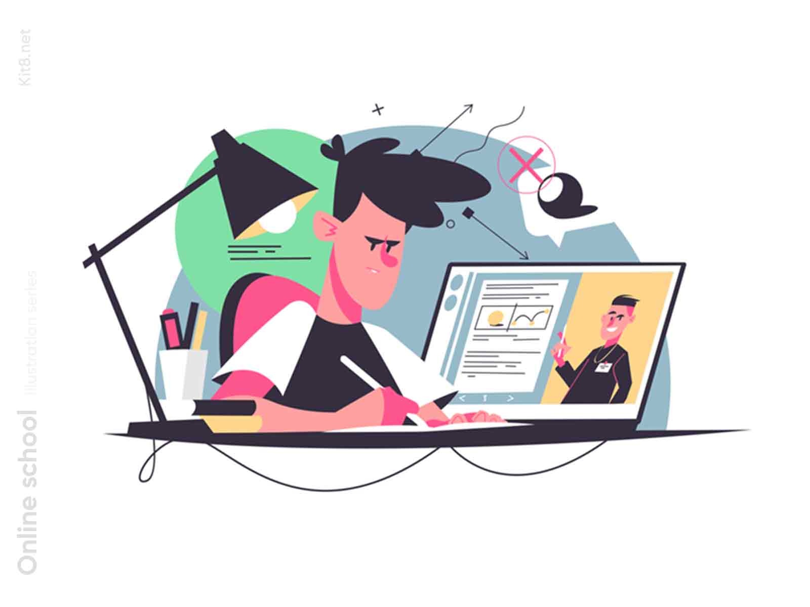 Student writes homework illustration guy onlinecources man character f.jpg
