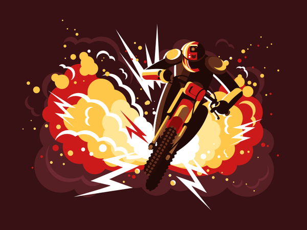 Stuntman on motorcycle explosion fire motorcycle stuntman character ma.png