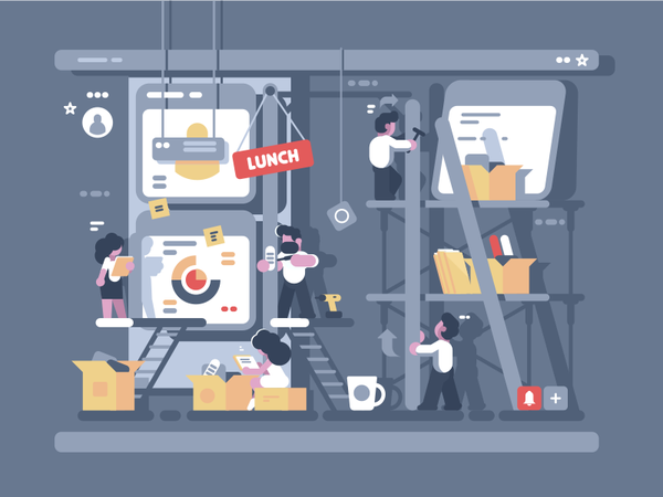 Teamwork ui manage task process workflow character work team illustrat.png